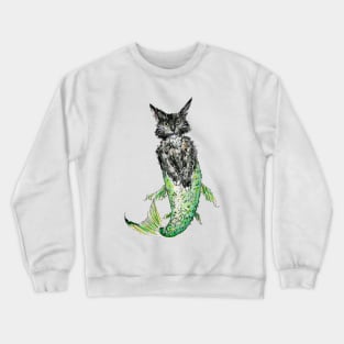 Mermaid Black Cat Crewneck Sweatshirt